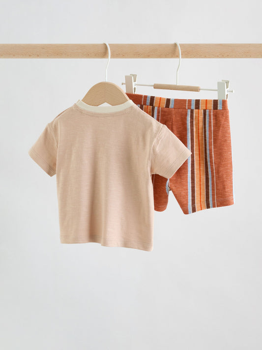 Orange Cars Top and Shorts Baby Set (0mths-2yrs) image 2