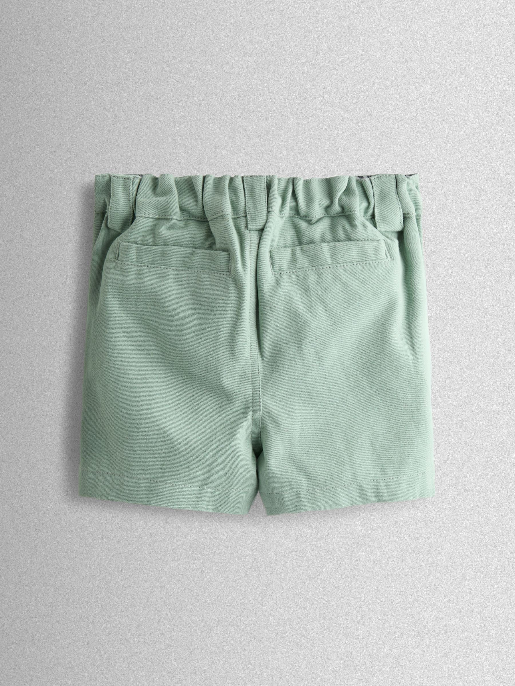 Dsiney Kidz - JoJo Maman Bébé Green Twill Chino Shorts image 2