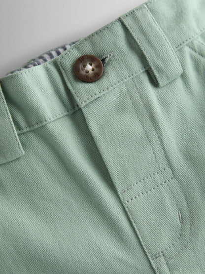 Dsiney Kidz - JoJo Maman Bébé Green Twill Chino Shorts image 3