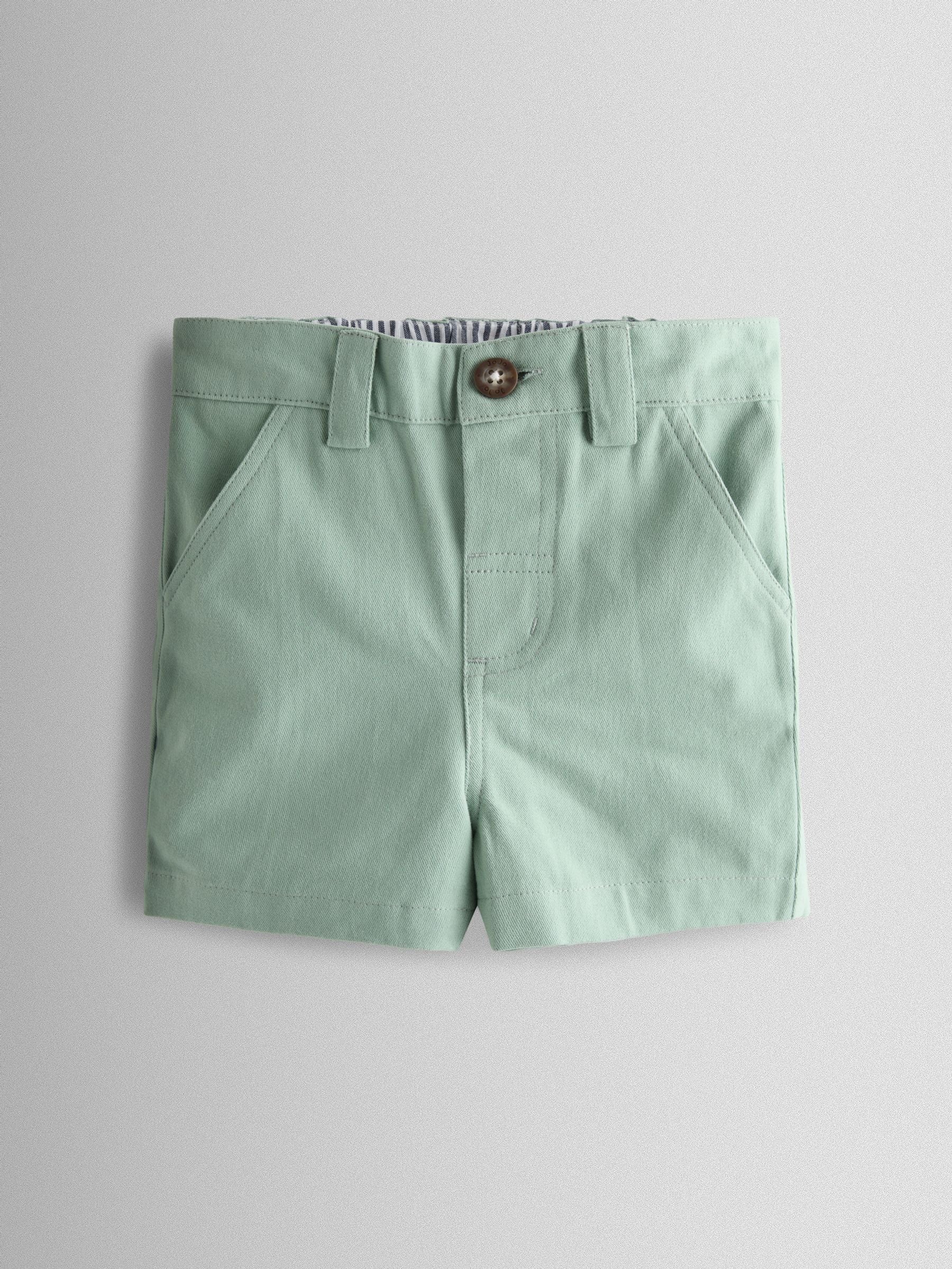 Dsiney Kidz - JoJo Maman Bébé Green Twill Chino Shorts image 1
