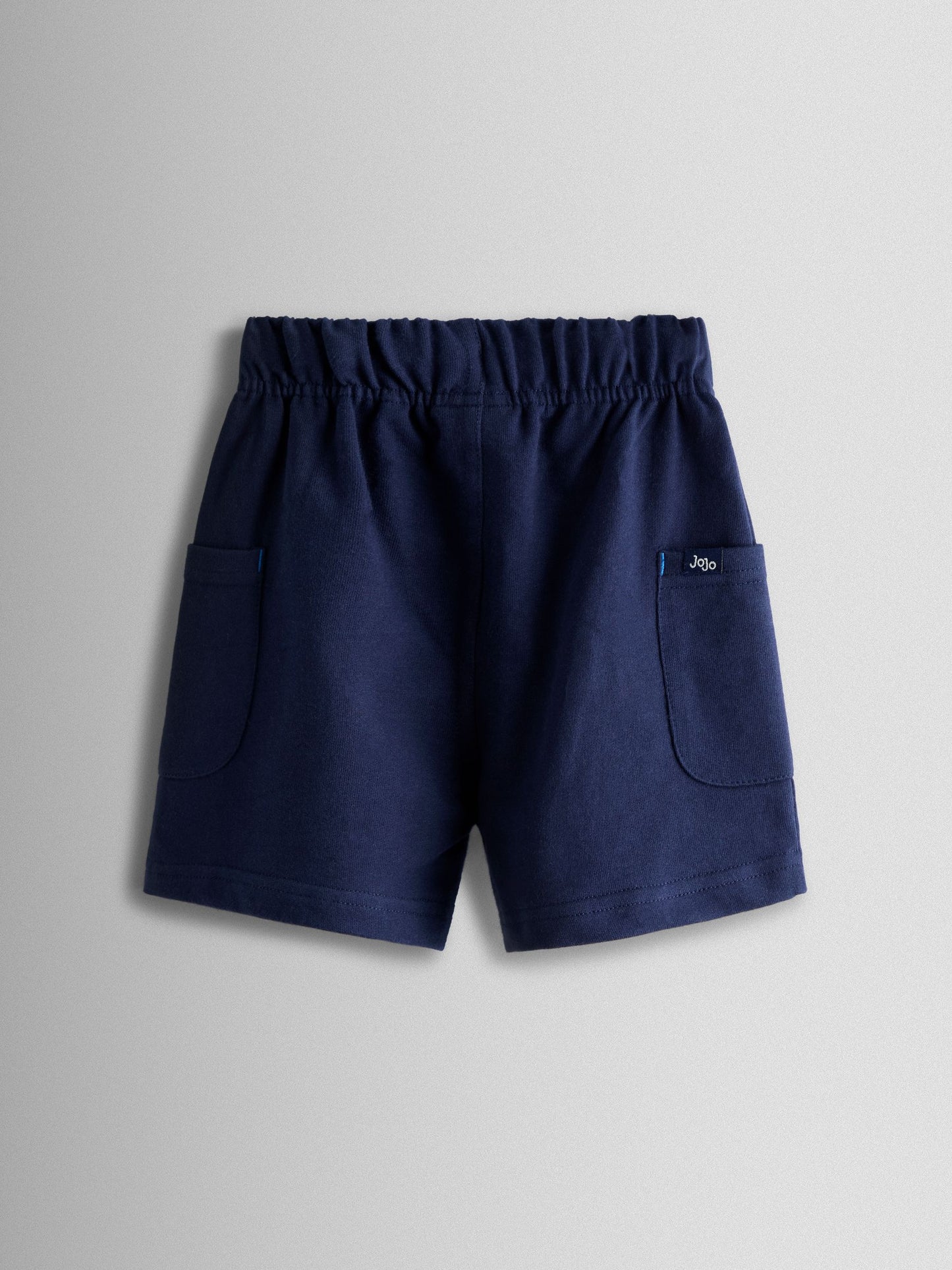Dsiney Kidz - JoJo Maman Bébé Navy Blue & Blue 2-Pack Stripe & Plain Shorts image 3