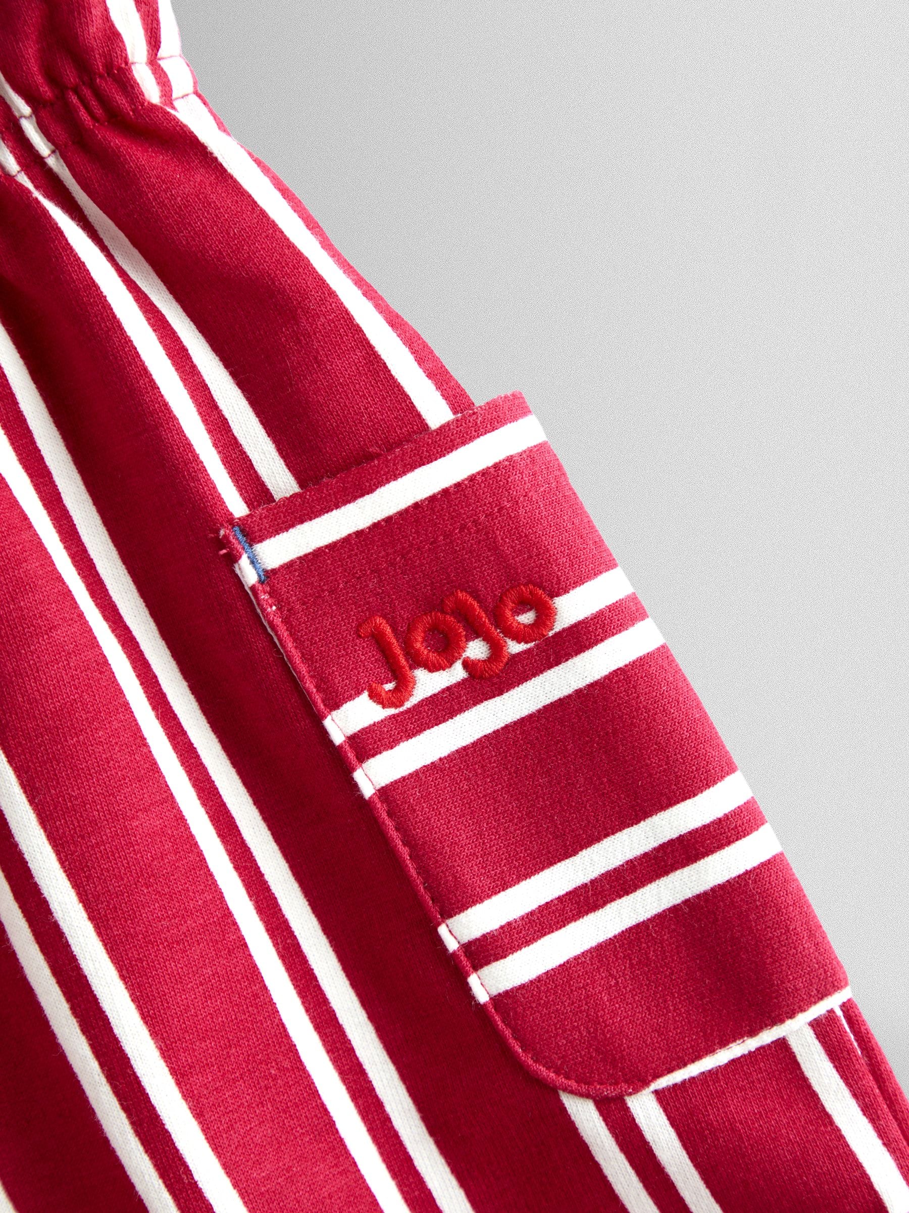 Dsiney Kidz - JoJo Maman Bébé Red 2-Pack Stripe & Plain Shorts image 6
