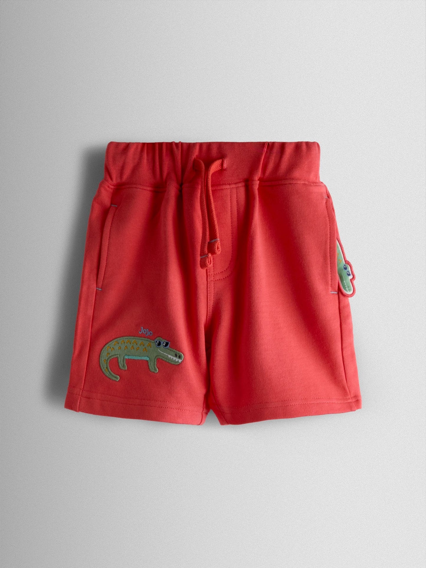 Dsiney Kidz - JoJo Maman Bébé Coral Crocodile 2-Pack Appliqué & Plain Shorts image 2