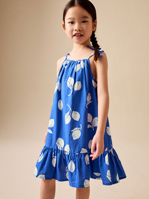 Dsiney Kidz - Cobalt Blue Angel Sleeve Dress (3-16yrs) image 1