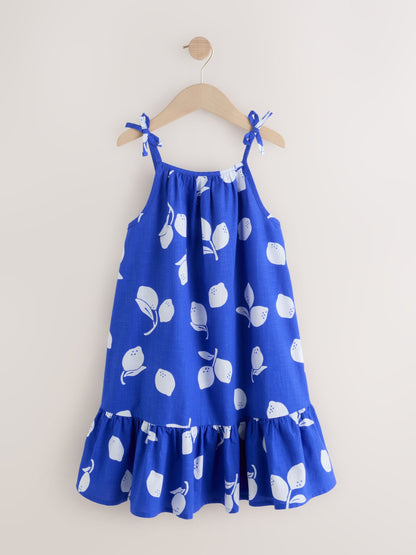 Cobalt Blue Angel Sleeve Dress (3-16yrs) image 5