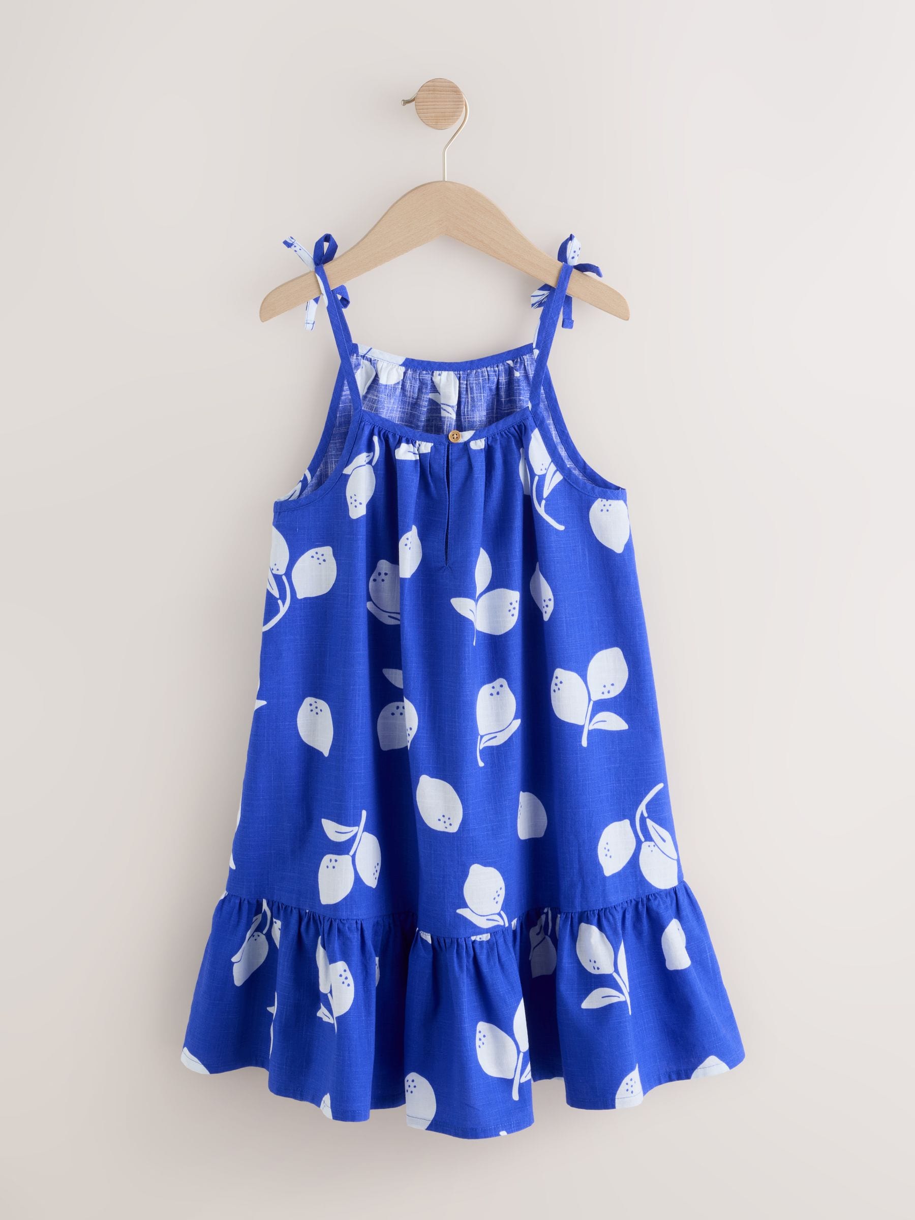 Cobalt Blue Angel Sleeve Dress (3-16yrs) image 6