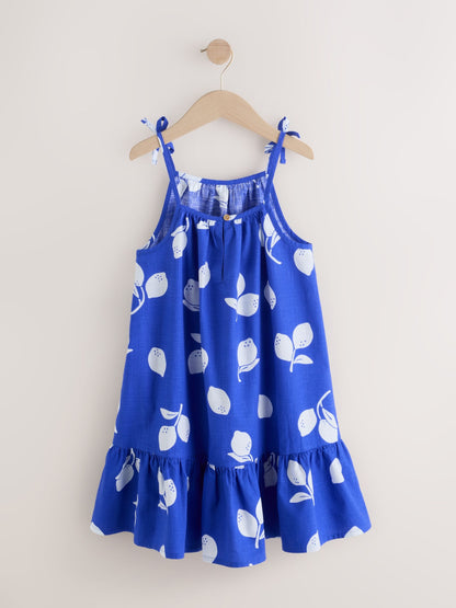 Cobalt Blue Angel Sleeve Dress (3-16yrs) image 6