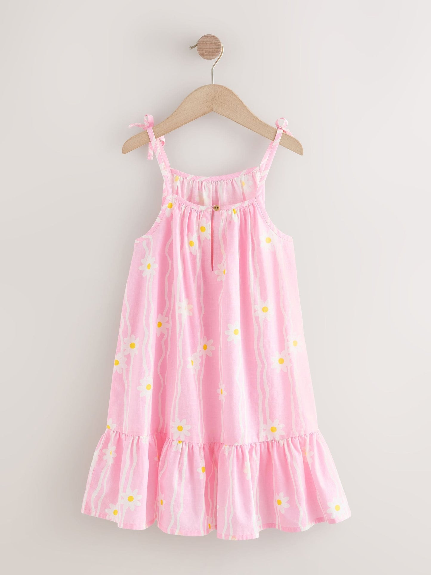 Pink Floral Angel Sleeve Dress (3-16yrs) image 5