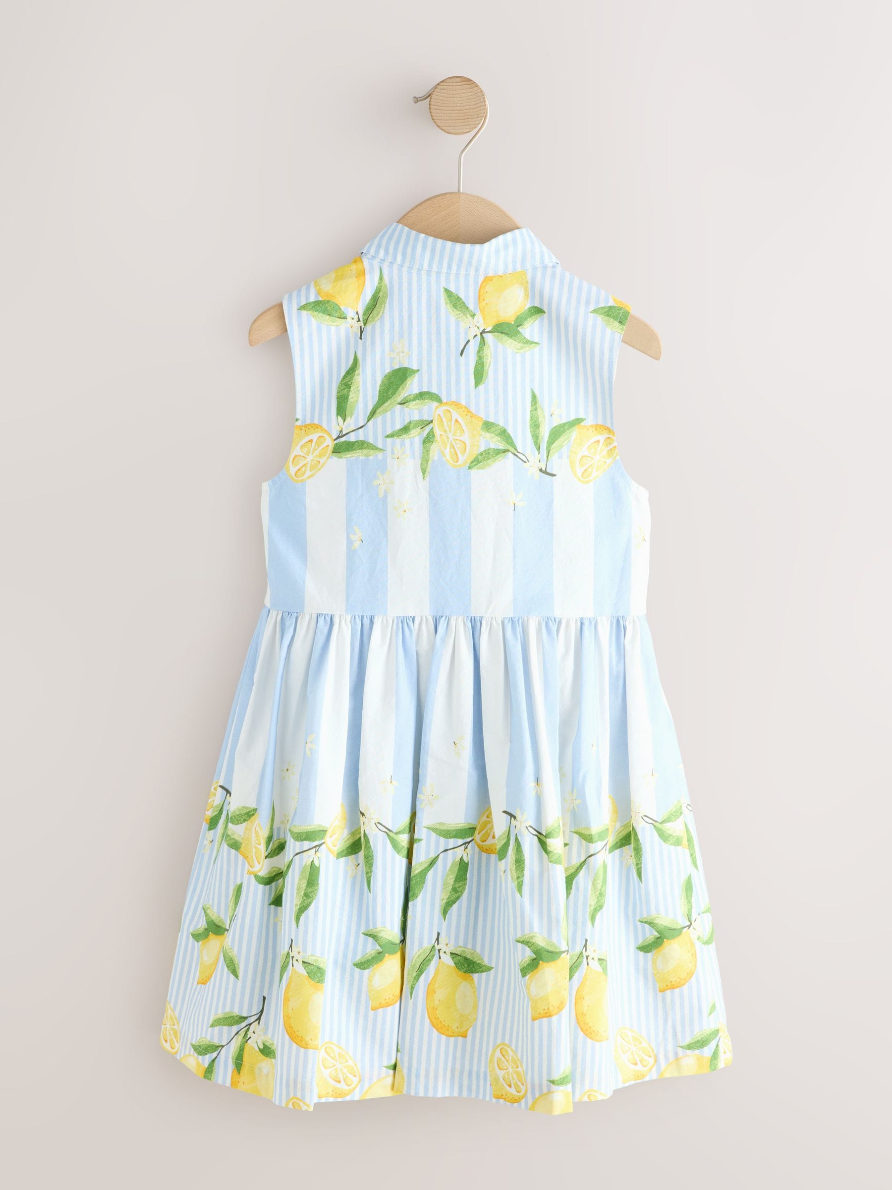 Lemon Stripe Shirt Dress (3-16yrs) image 5