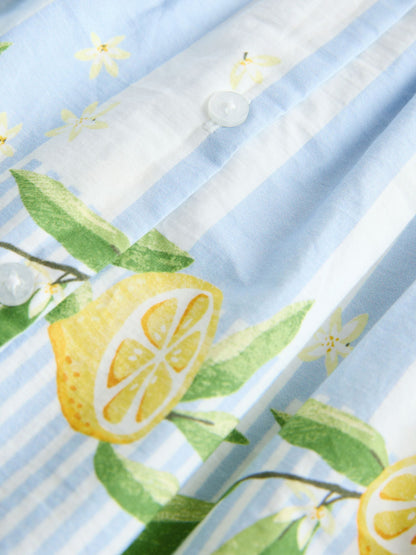Lemon Stripe Shirt Dress (3-16yrs) image 6
