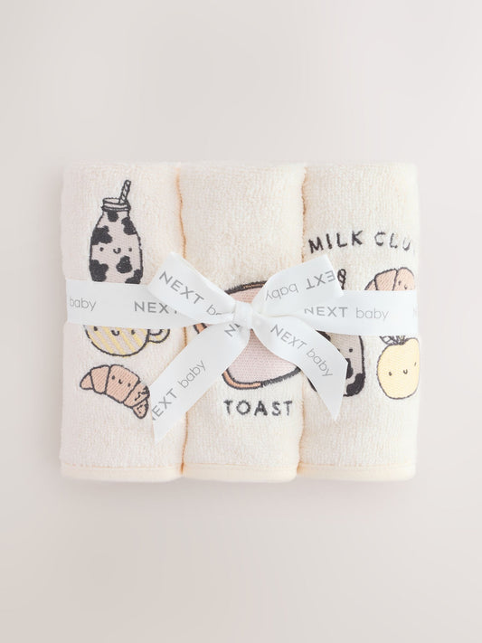 3 Pack Milk Club Face Cloths image 1