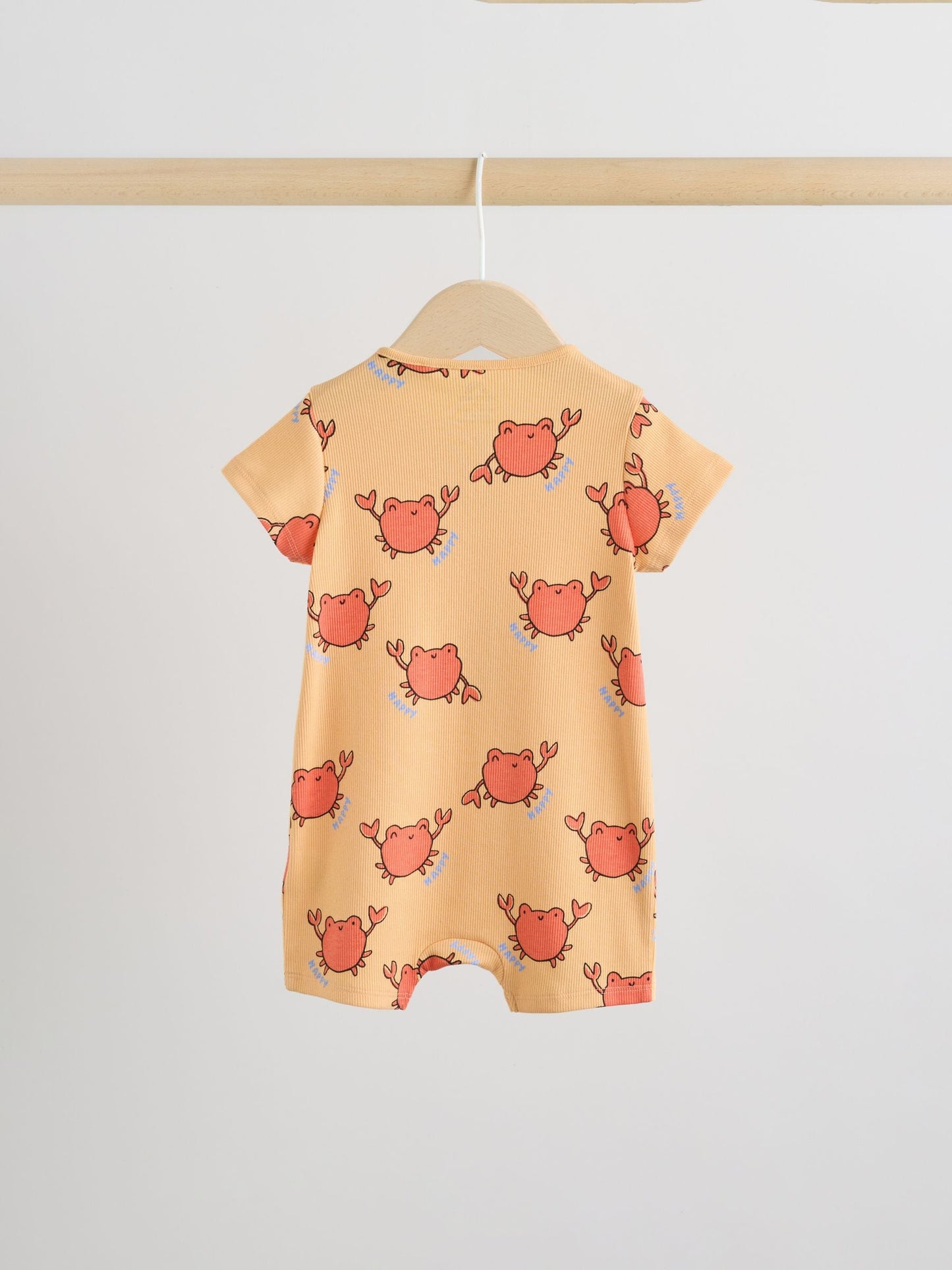 Blue/Yellow Two Way Zip Baby Rompers 3 Pack (0mths-3yrs) image 6