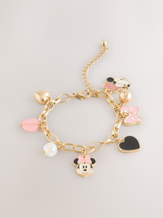 Pink Minnie Mouse Charm Bracelet image 1
