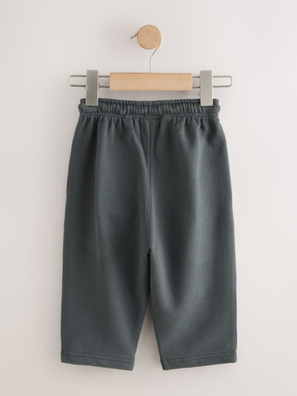 Charcoal Grey Wide Fit Soft Touch Jersey Joggers (3mths-7yrs) image 2