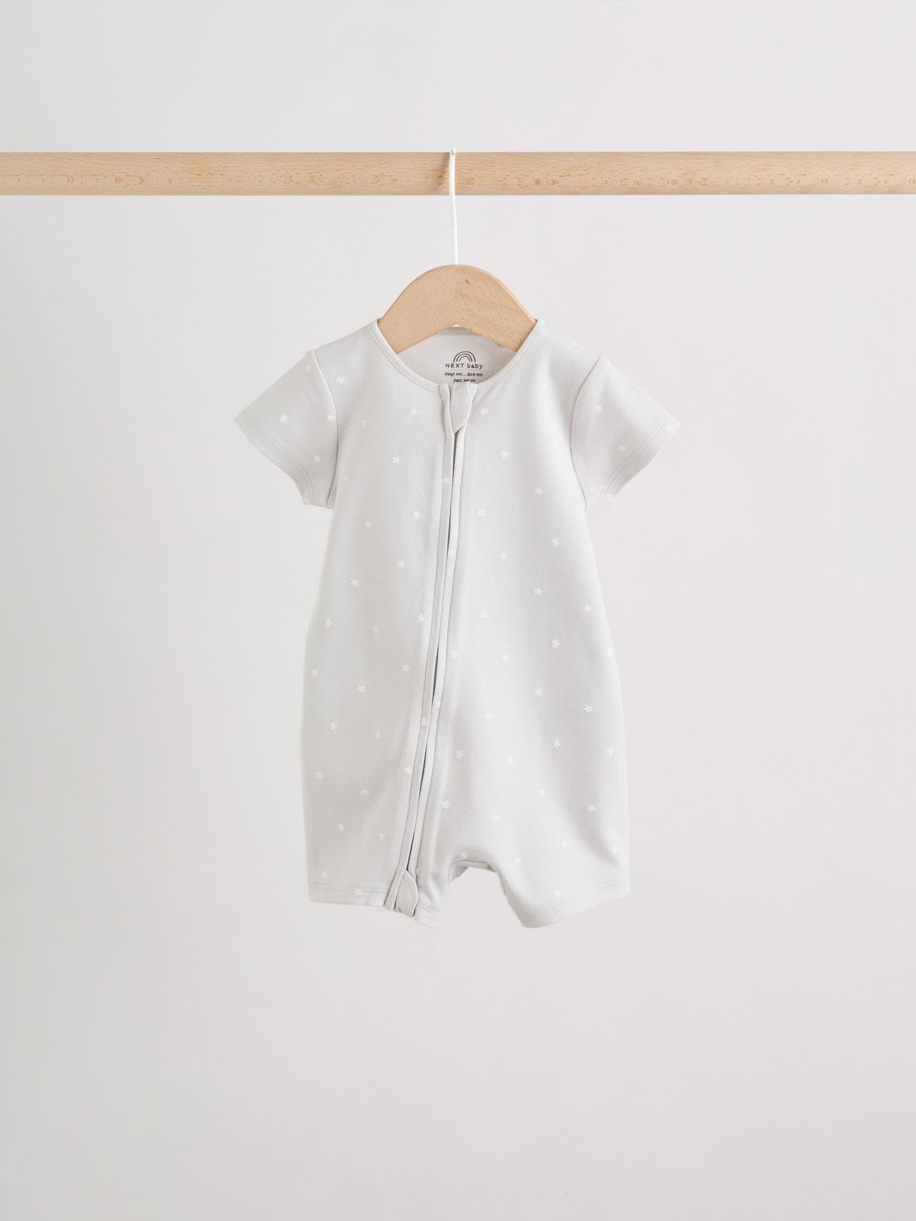 Ecru White Baby Rompers 3 Pack (0mths-3yrs) image 4