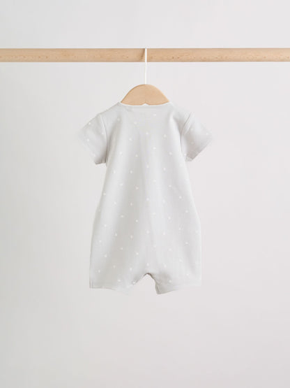 Ecru White Baby Rompers 3 Pack (0mths-3yrs) image 6