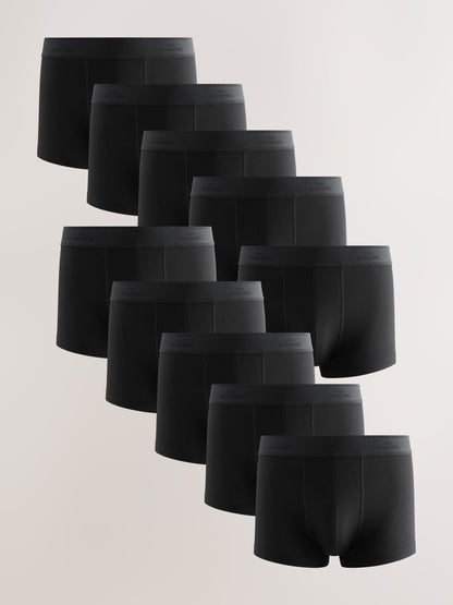 Dsiney Kidz - Black Modal 10 pack Signature Hipster Cotton Rich Boxers image 1
