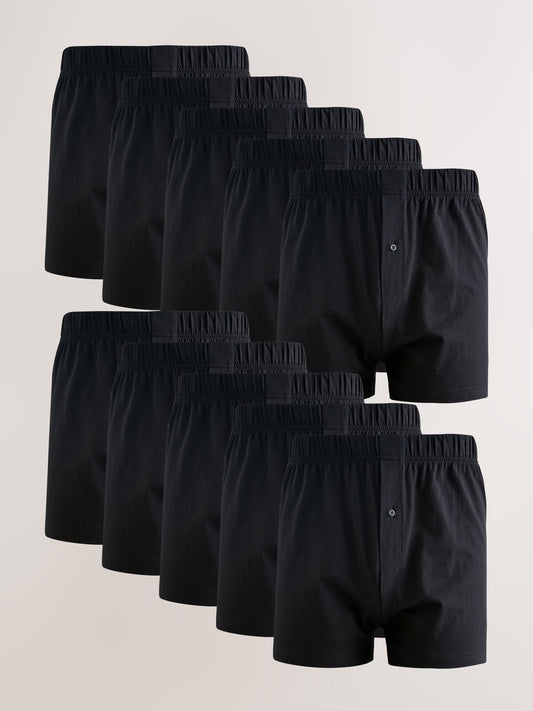 Dsiney Kidz - Black 10 pack Essential Loose Cotton Rich Boxers image 1