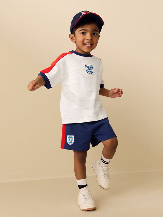 White England Football Shirt and Short Set (3mths-3yrs) image 2