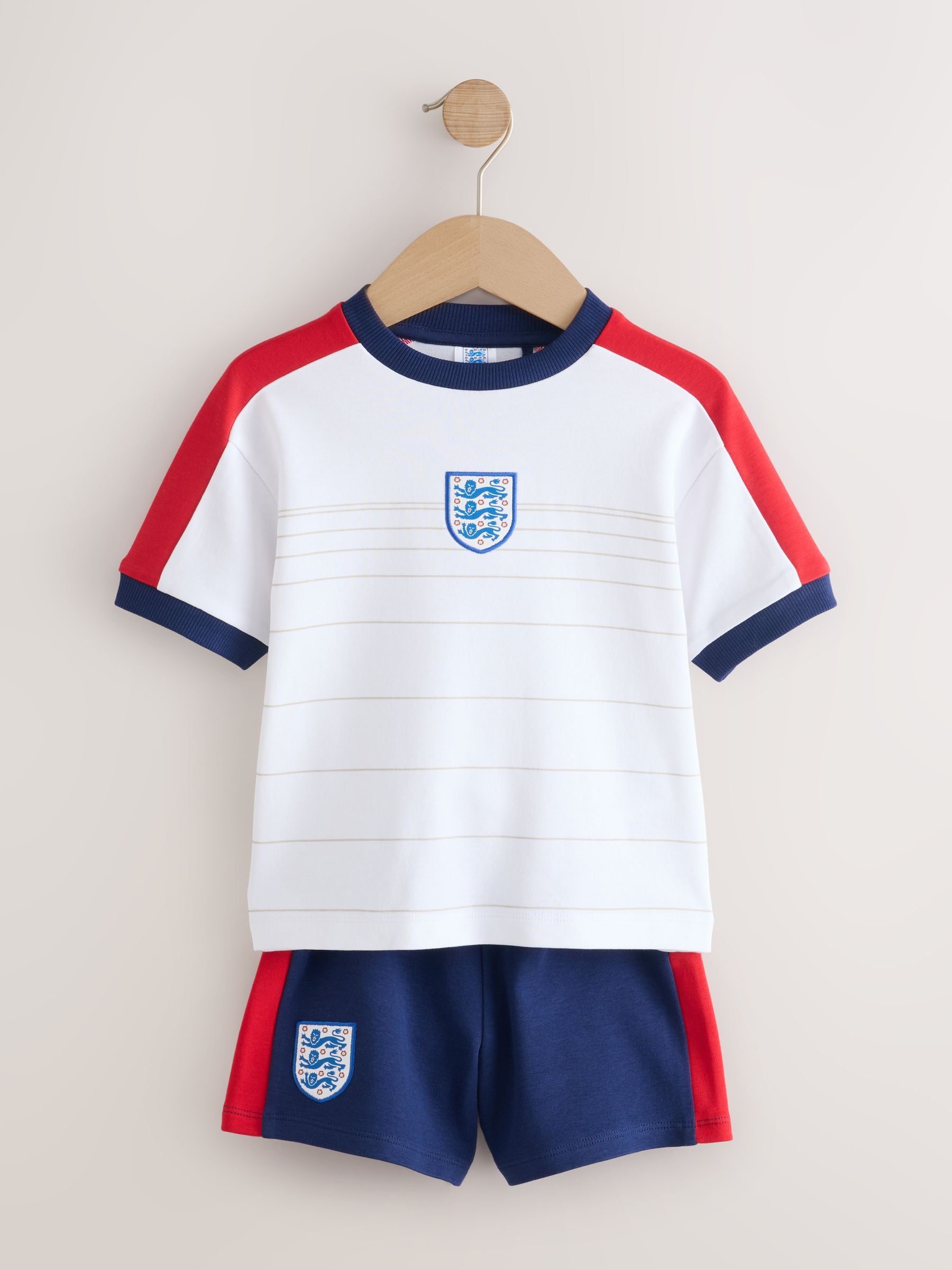 White England Football Shirt and Short Set (3mths-3yrs) image 5