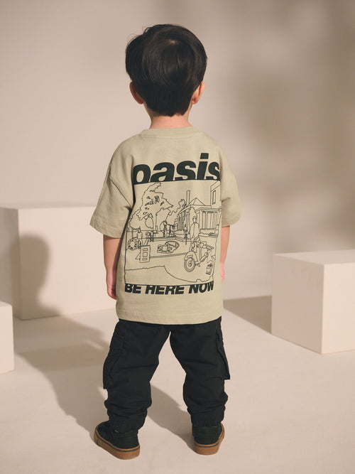 Oasis Stone Short Sleeve Band Graphic T-Shirt (3mths-8yrs) image 1