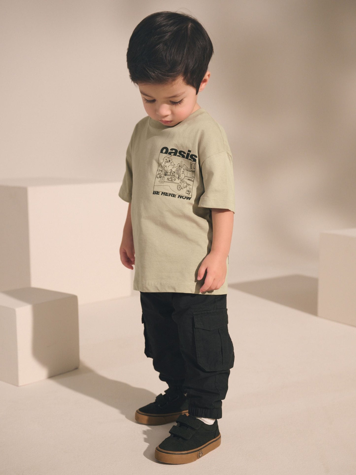 Oasis Stone Short Sleeve Band Graphic T-Shirt (3mths-8yrs) image 3