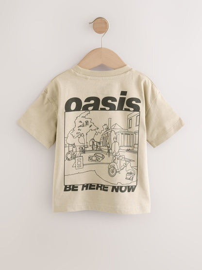 Oasis Stone Short Sleeve Band Graphic T-Shirt (3mths-8yrs) image 5