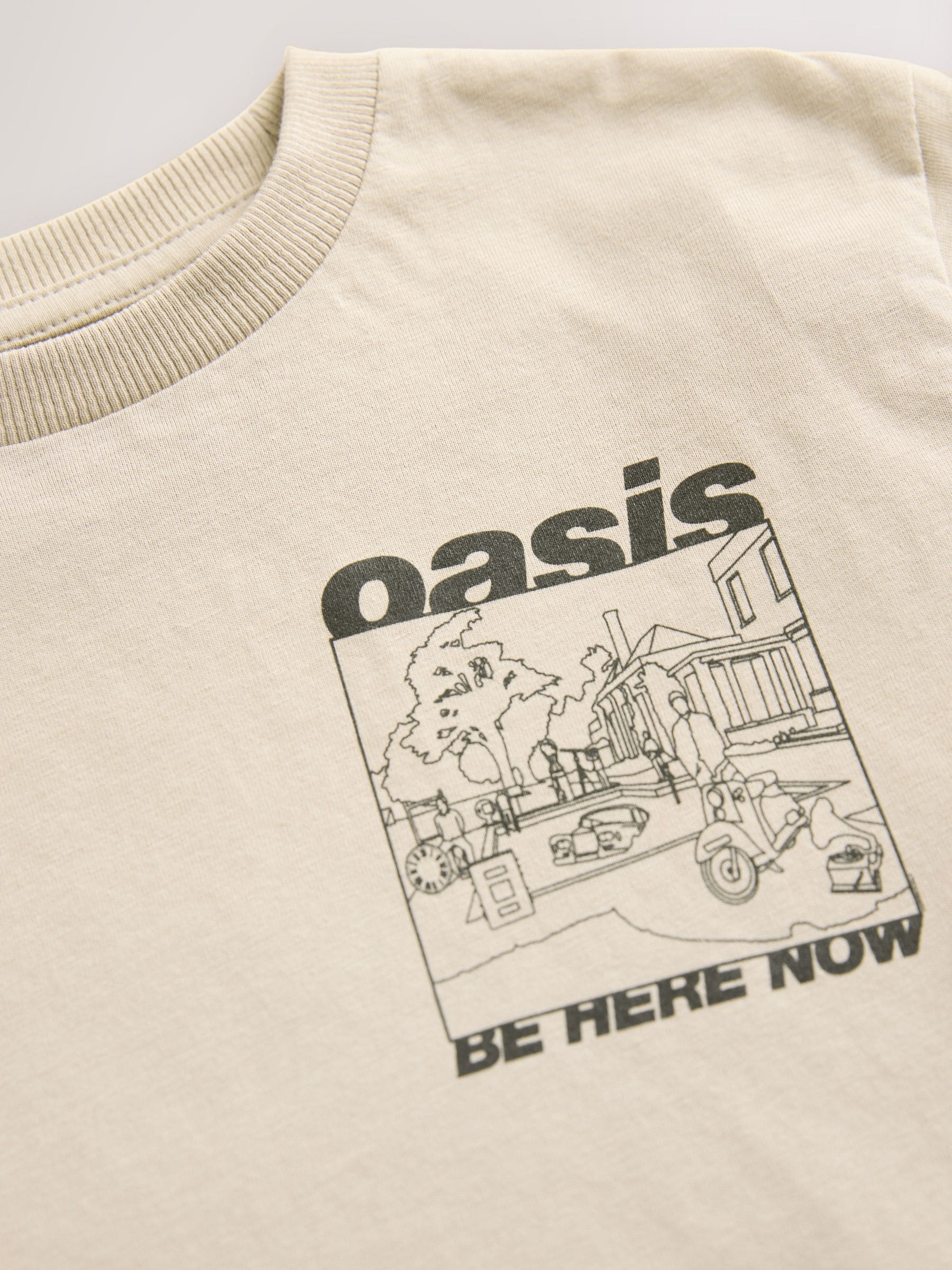 Oasis Stone Short Sleeve Band Graphic T-Shirt (3mths-8yrs) image 7