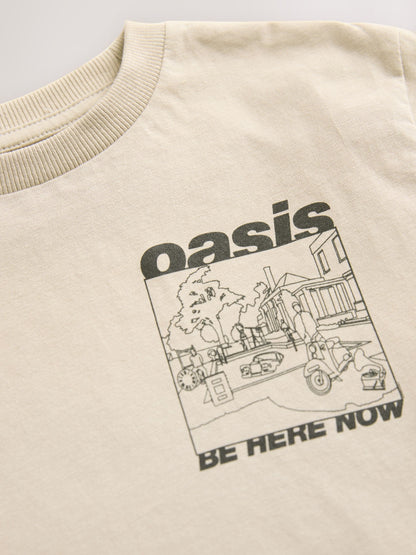 Oasis Stone Short Sleeve Band Graphic T-Shirt (3mths-8yrs) image 7