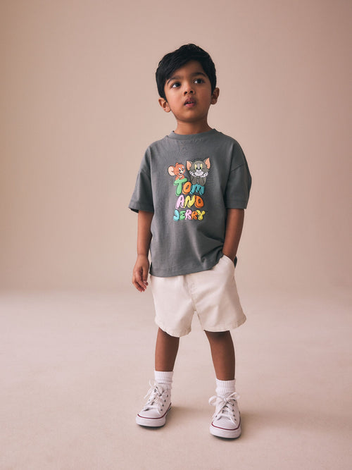 Charcoal Grey Tom and Jerry T-Shirt (3mths-8yrs) image 1
