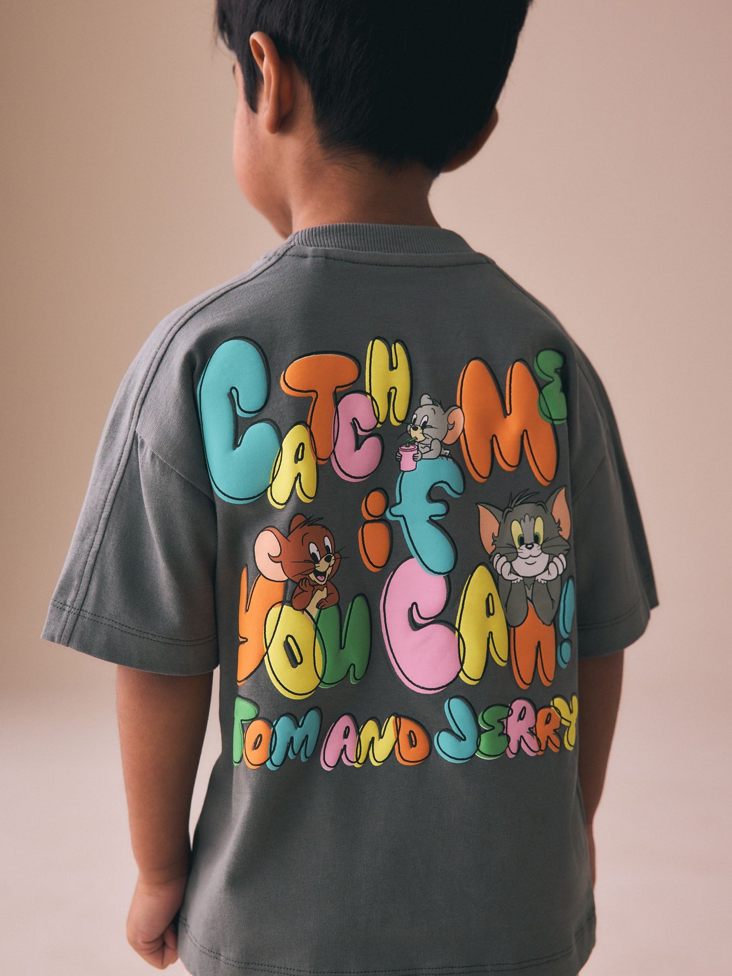 Charcoal Grey Tom and Jerry T-Shirt (3mths-8yrs) image 3