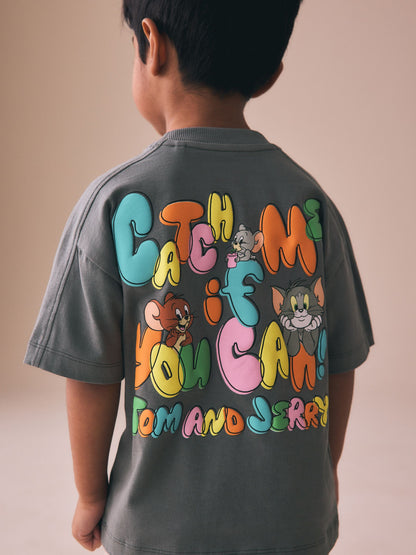 Charcoal Grey Tom and Jerry T-Shirt (3mths-8yrs) image 3
