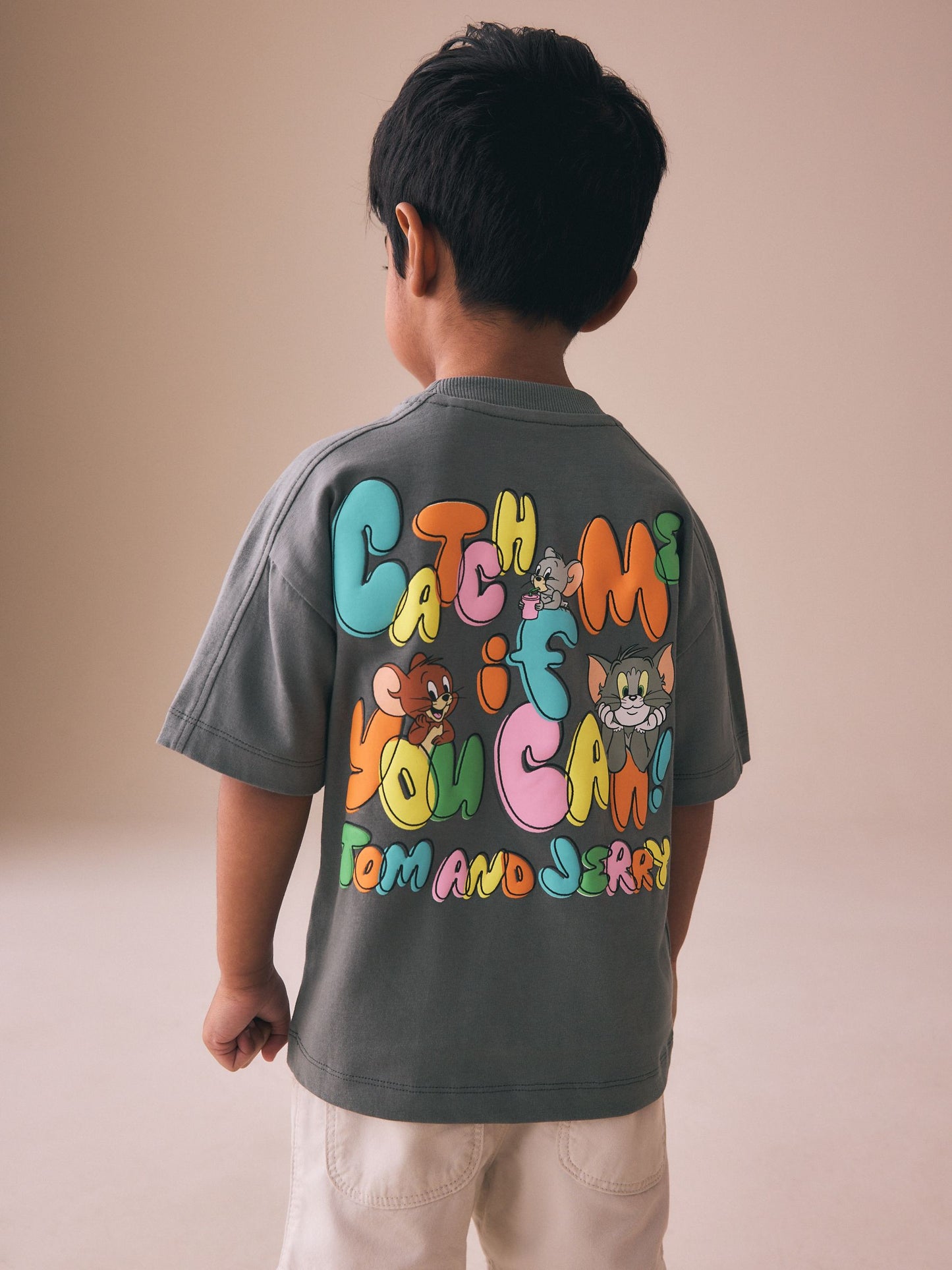 Charcoal Grey Tom and Jerry T-Shirt (3mths-8yrs) image 4