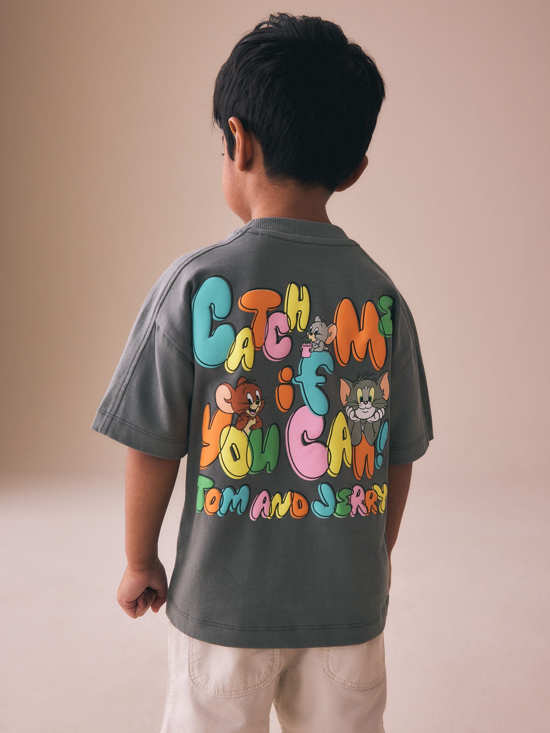 Charcoal Grey Tom and Jerry T-Shirt (3mths-8yrs) image 4