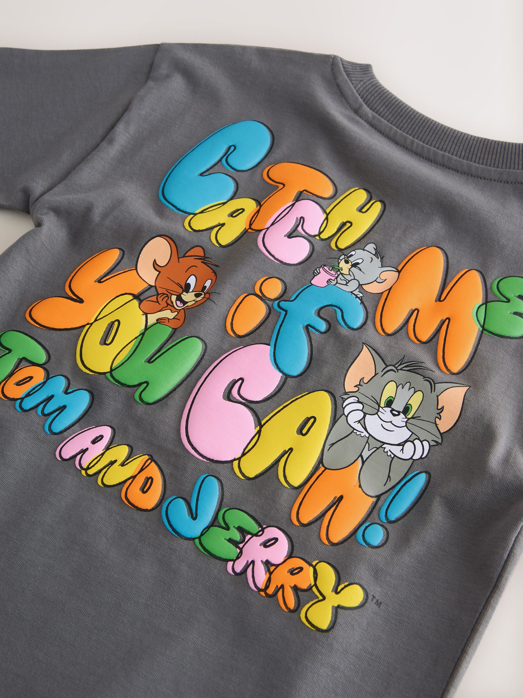 Charcoal Grey Tom and Jerry T-Shirt (3mths-8yrs) image 8