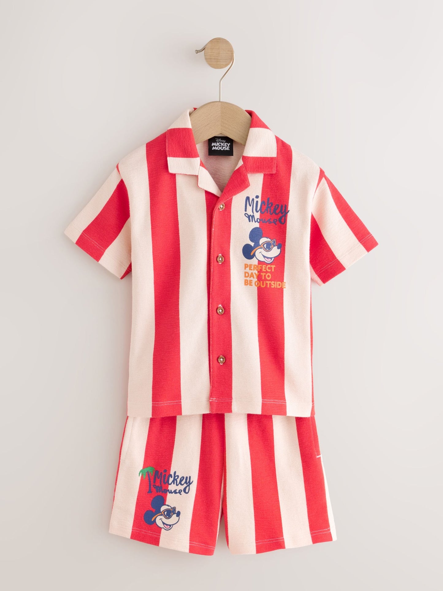 Red Mickey Mouse T-Shirt and Shorts Set (3mths-8yrs) image 5