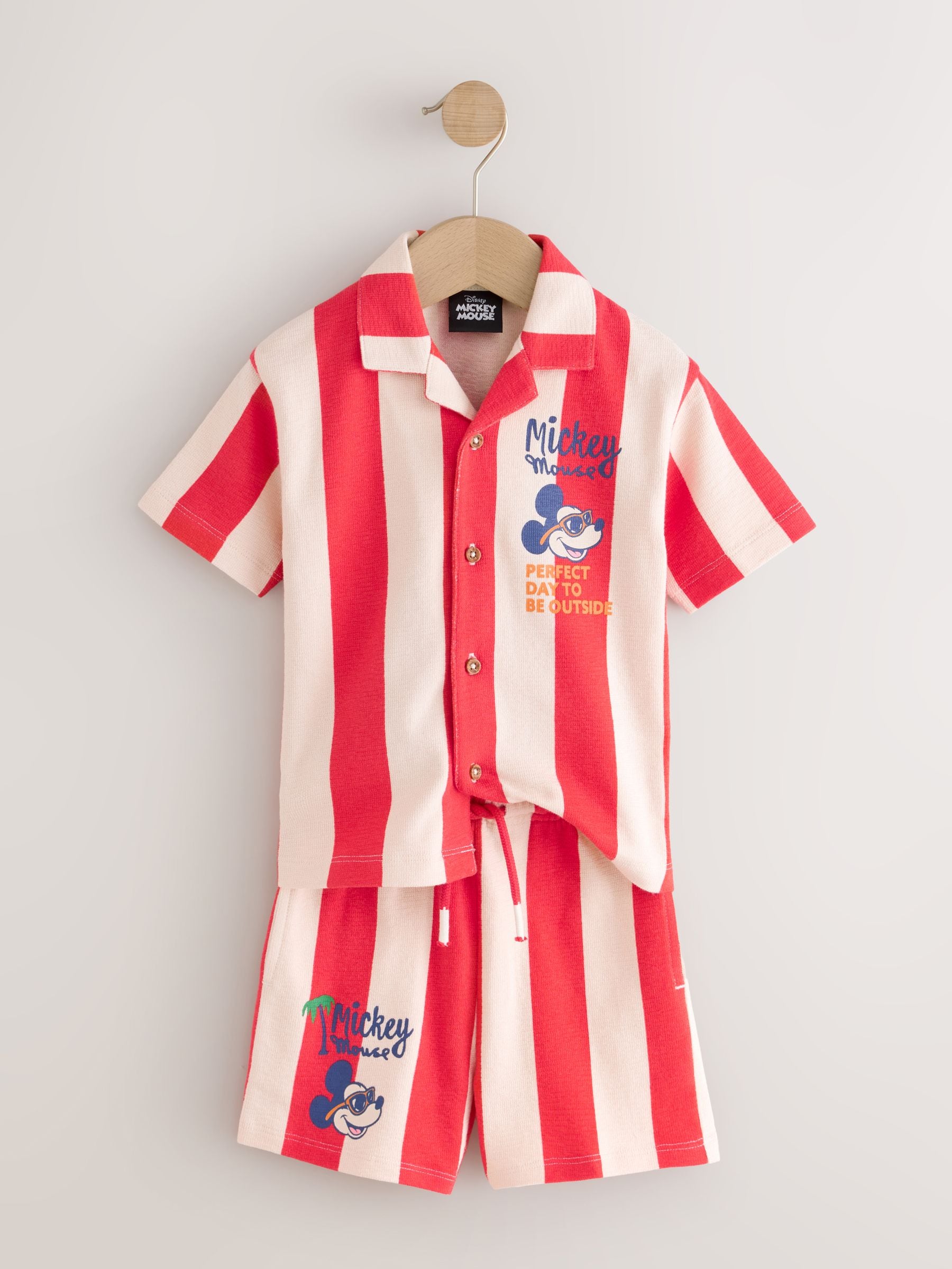 Red Mickey Mouse T-Shirt and Shorts Set (3mths-8yrs) image 6