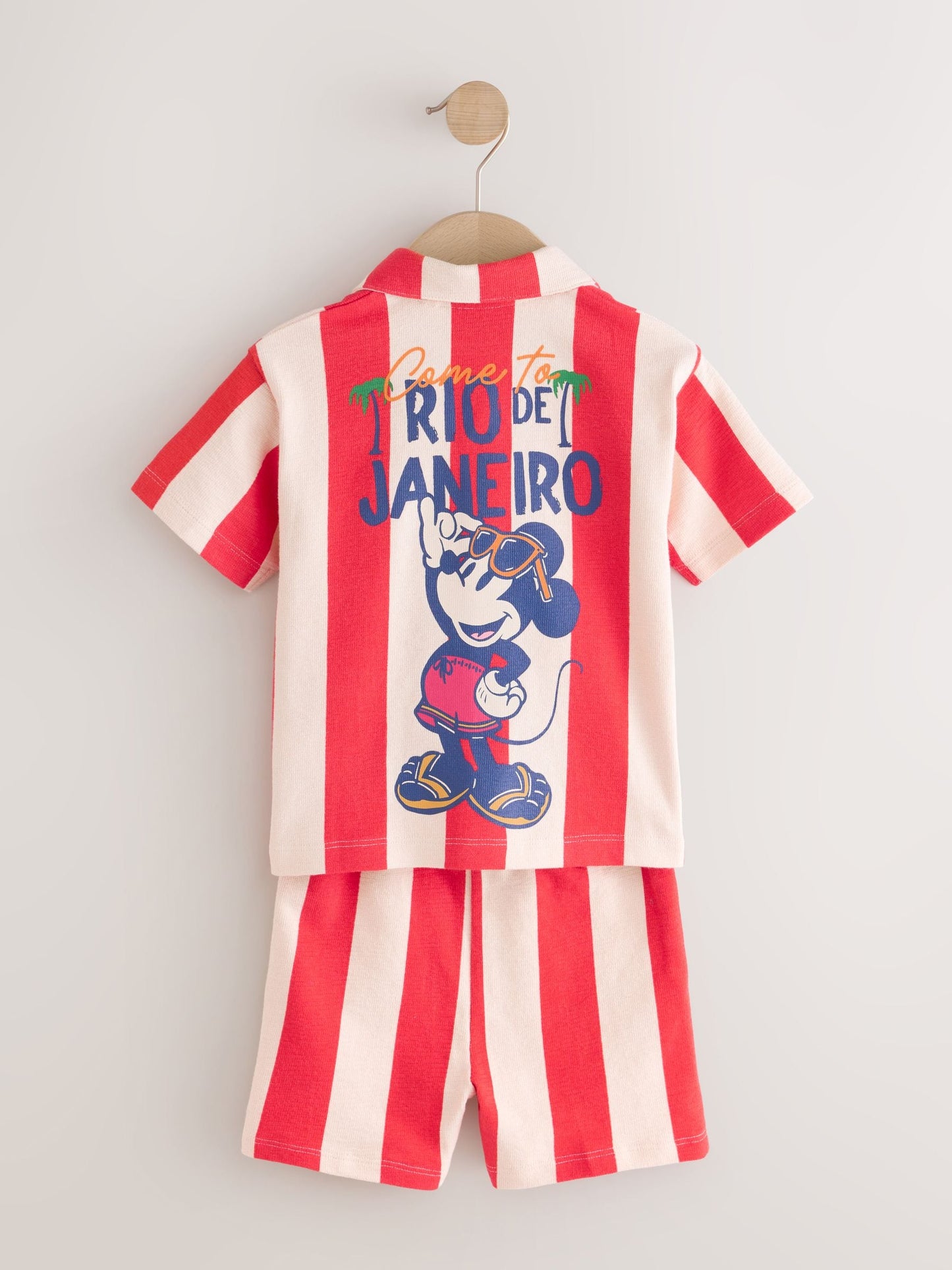 Red Mickey Mouse T-Shirt and Shorts Set (3mths-8yrs) image 7