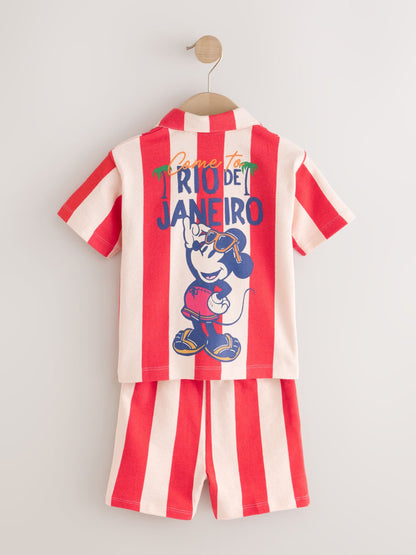 Red Mickey Mouse T-Shirt and Shorts Set (3mths-8yrs) image 7