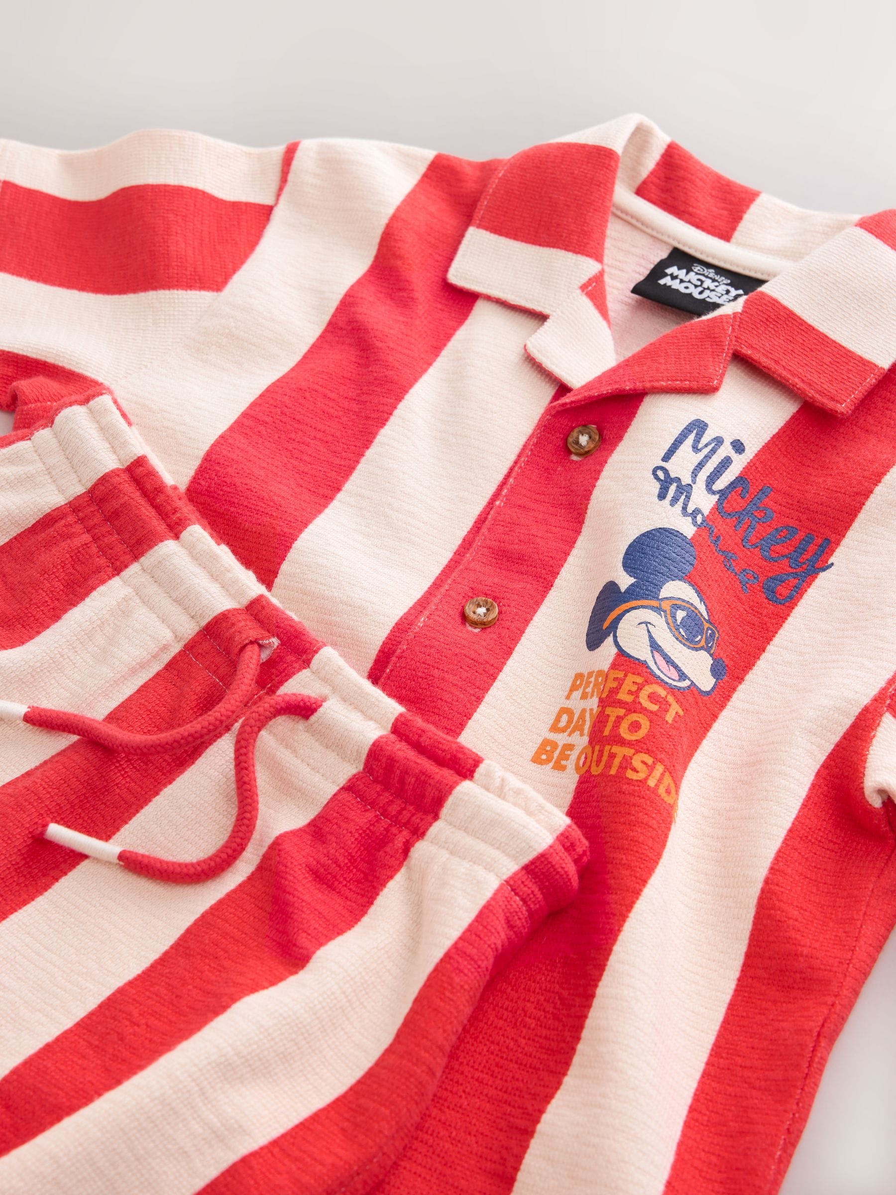Red Mickey Mouse T-Shirt and Shorts Set (3mths-8yrs) image 8