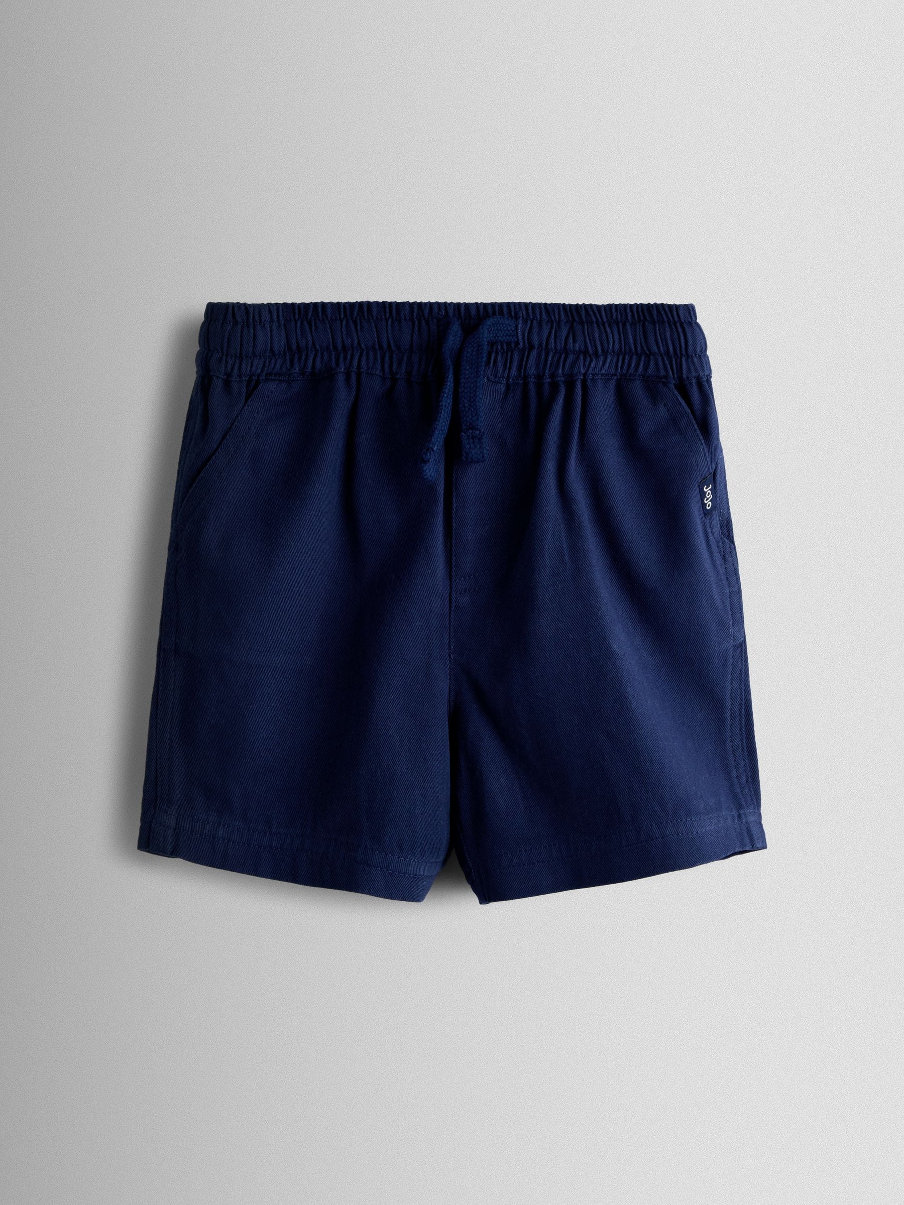 JoJo Maman Bébé Blue Zig Zag Textured Shirt & Shorts Resort Set image 5