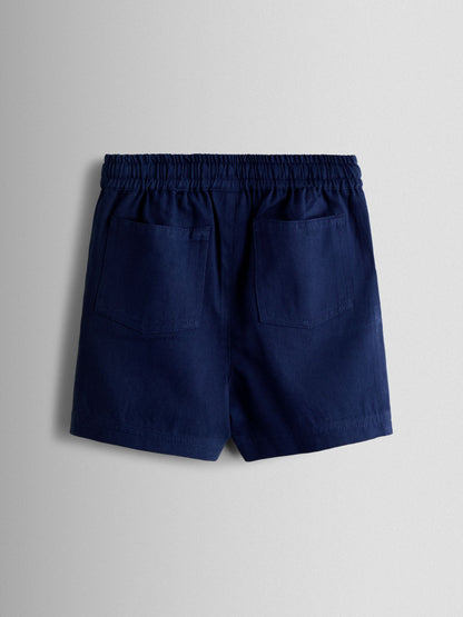 JoJo Maman Bébé Blue Zig Zag Textured Shirt & Shorts Resort Set image 6