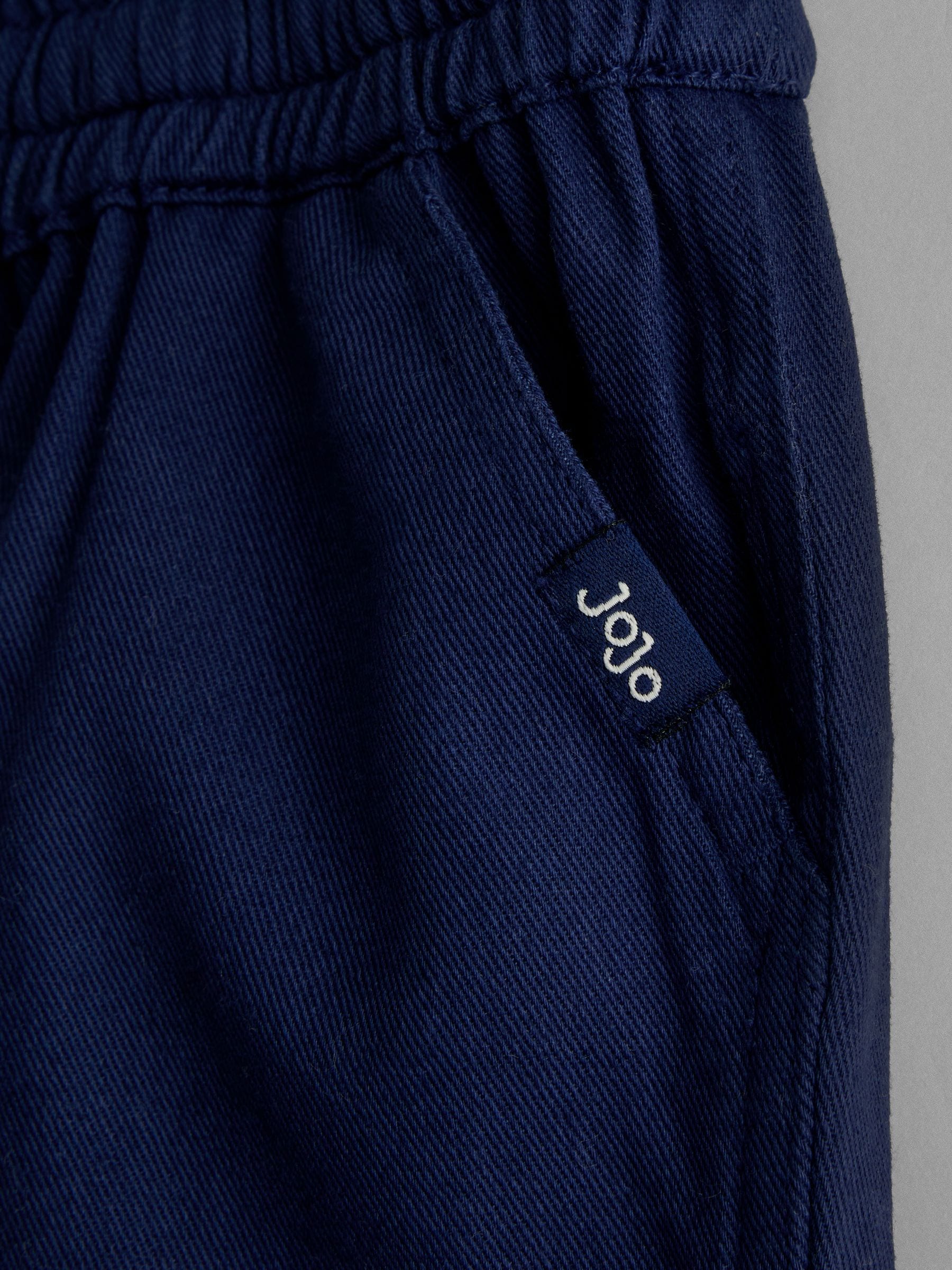 JoJo Maman Bébé Blue Zig Zag Textured Shirt & Shorts Resort Set image 8