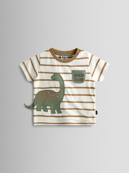 Dsiney Kidz - JoJo Maman Bébé Green 2-Piece Appliqué T-Shirt & Shorts Set image 3