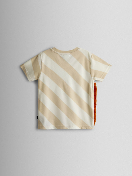 JoJo Maman Bébé Natural Giraffe Appliqué T-Shirt image 2
