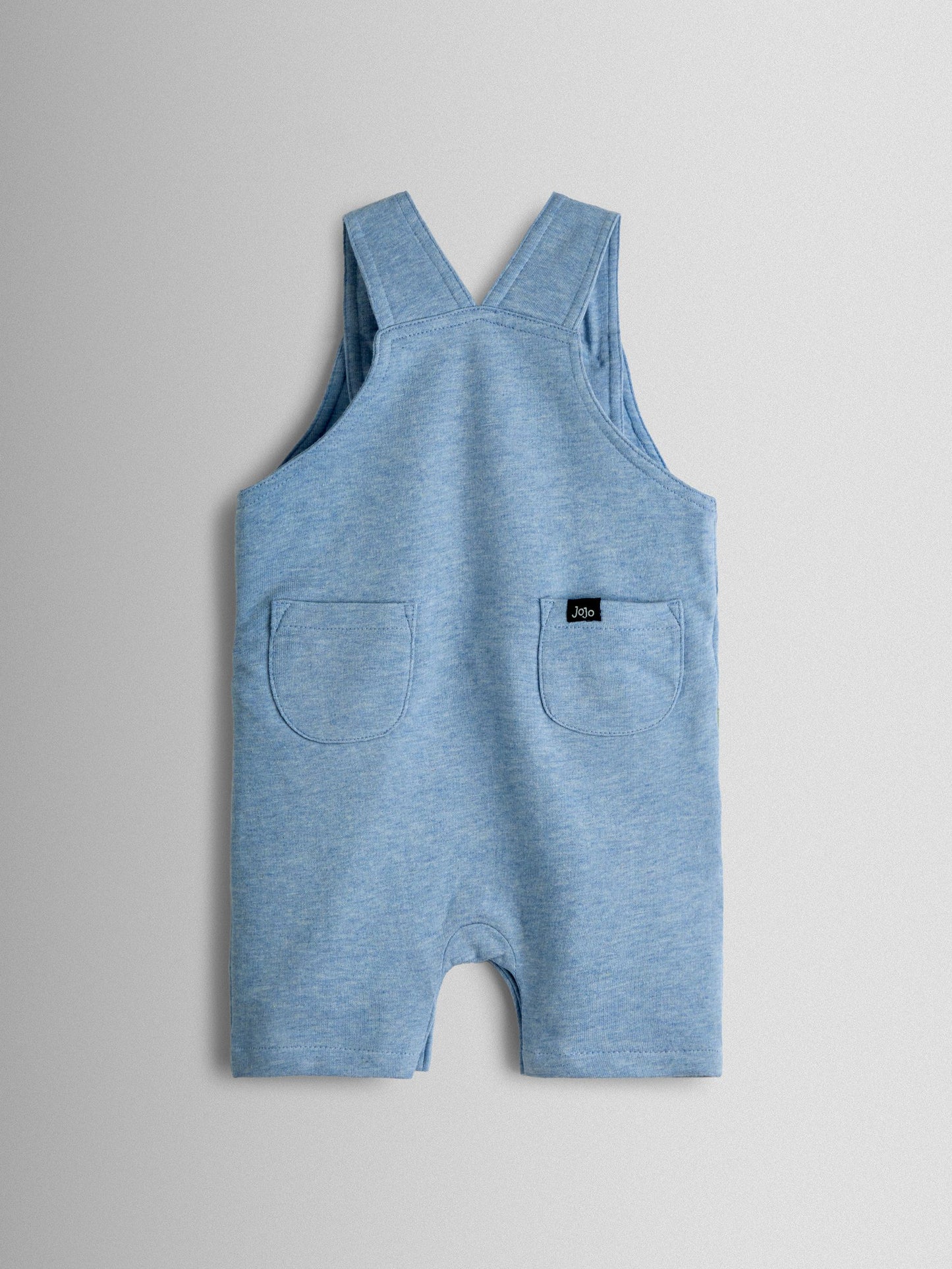 JoJo Maman Bébé Blue Dino 2-Piece Appliqué Dungarees & T-Shirt Set image 5