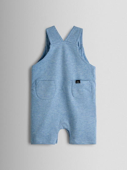 JoJo Maman Bébé Blue Dino 2-Piece Appliqué Dungarees & T-Shirt Set image 5