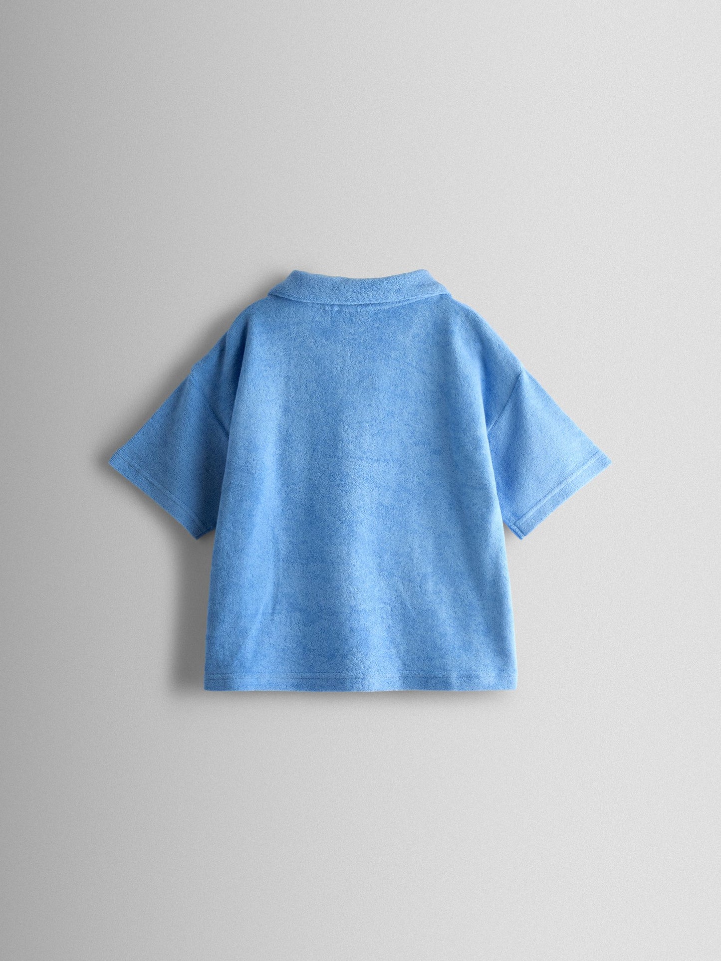 JoJo Maman Bébé Blue Crab 2-Piece Toweling Shirt & Shorts Set image 4