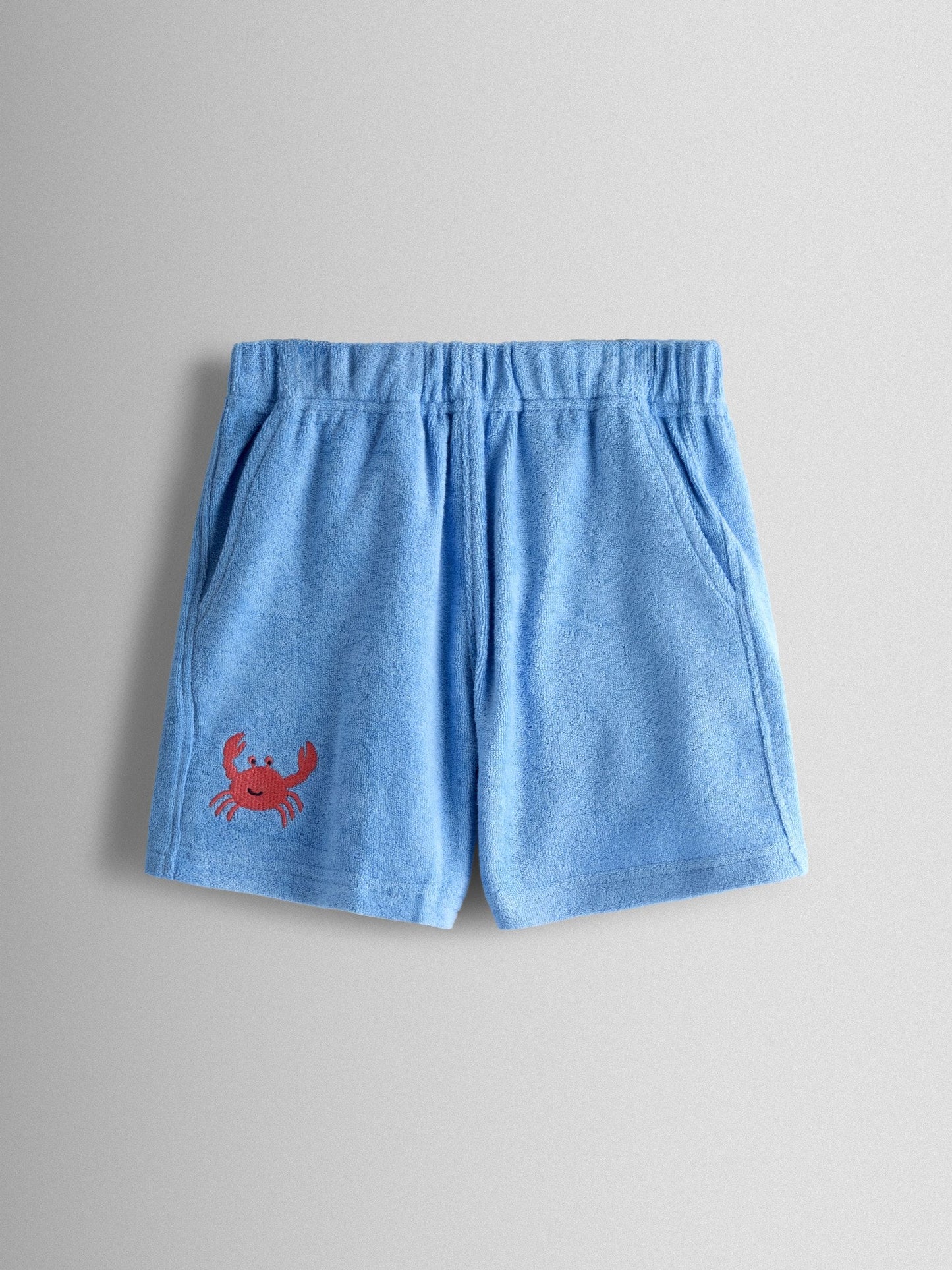 JoJo Maman Bébé Blue Crab 2-Piece Toweling Shirt & Shorts Set image 5
