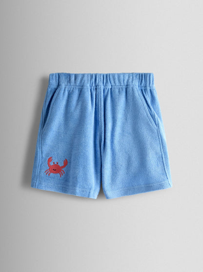 JoJo Maman Bébé Blue Crab 2-Piece Toweling Shirt & Shorts Set image 5